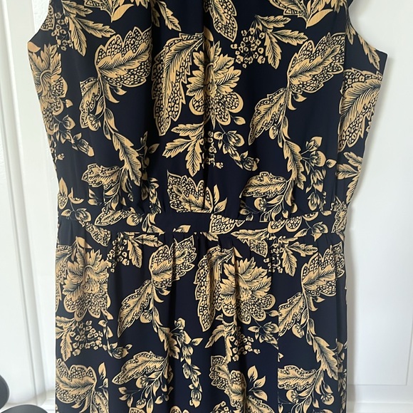 J. Crew Factory Sleeveless Smocked Neck Midi Dress size 2 - Picture 3 of 9